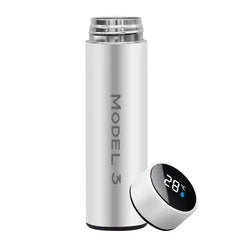 For Tesla model3  500ml Digital Thermos Cup Intelligent Temperature Display Water Bottle Heat Preservation Vacuum Thermos Flask