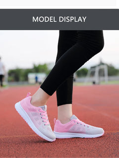 Women Casual Sneakers Fashion Breathable Mesh Flat Shoes Women's Outdoor Comfortable Non-slip Walking Shoes Tenis Feminino
