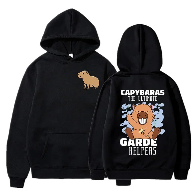Capybara Fashion Hoodie Women Men Harajuku Pullovers Capibara Gothic Sweatshirt Mange Cute Y2k Hoody Cartoon korean style hooded