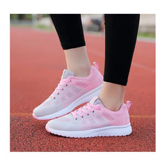 Women Casual Sneakers Fashion Breathable Mesh Flat Shoes Women's Outdoor Comfortable Non-slip Walking Shoes Tenis Feminino