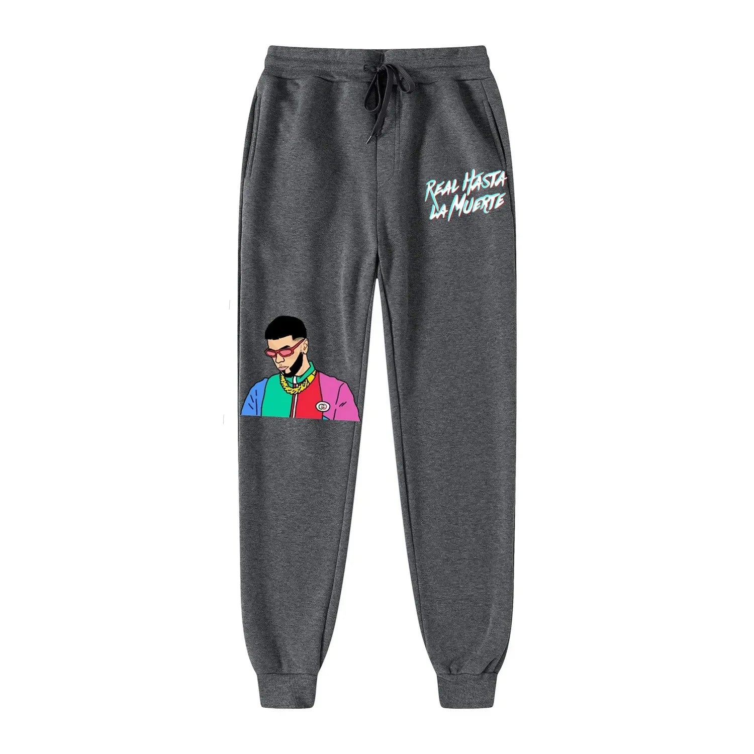 2023 Anuel AA New Pants Men Brand Real Hasta La Muerte Sweatpants  Men Pantalon Homme Jogger Hombre Streetwear Men Pants