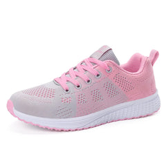 Women Casual Sneakers Fashion Breathable Mesh Flat Shoes Women's Outdoor Comfortable Non-slip Walking Shoes Tenis Feminino