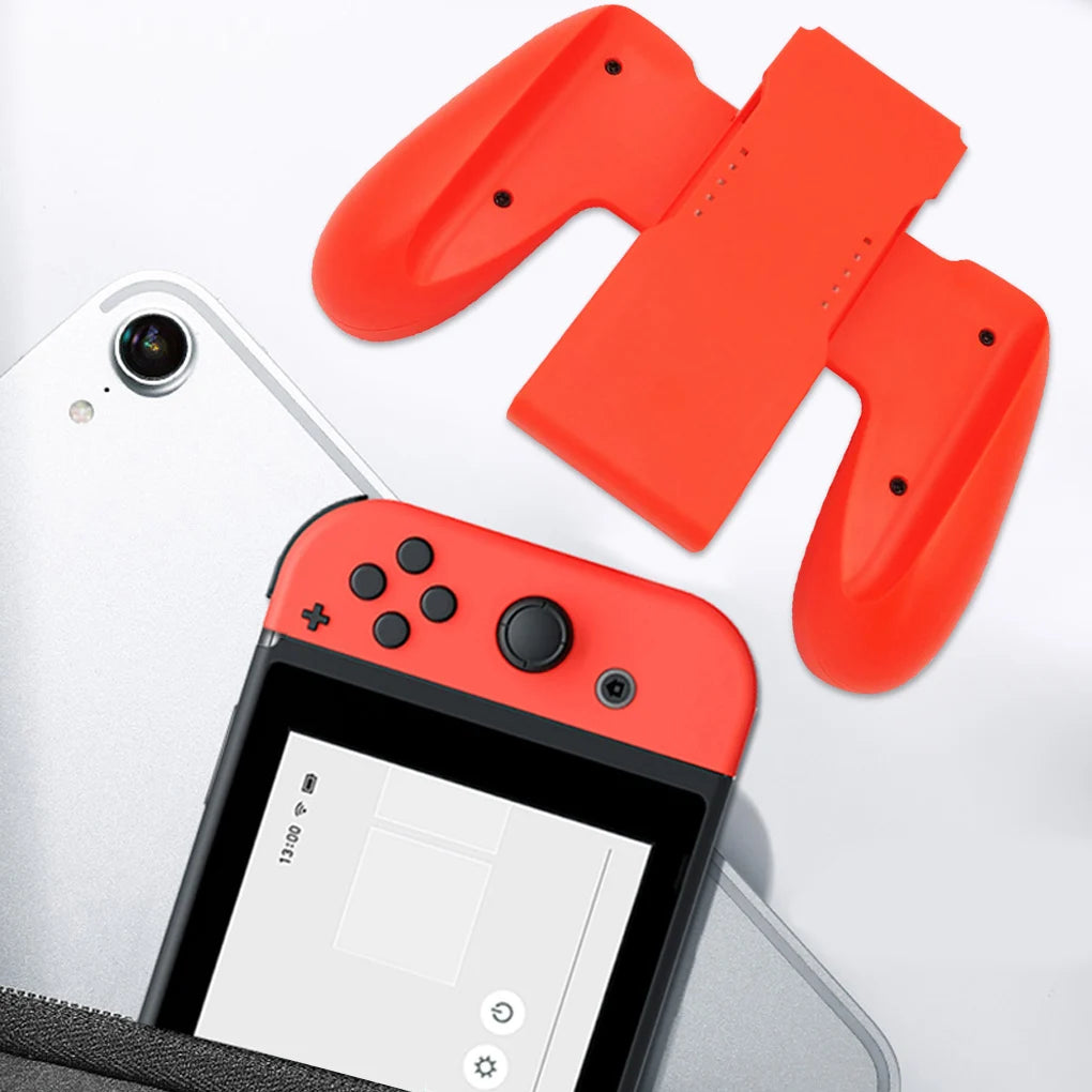 Gaming Grip Handle Controller Easy Operate Gaming Grip Bracket Holder for Nintend Switch Joy-Con Plastic Handler Bracket 1 Pcs
