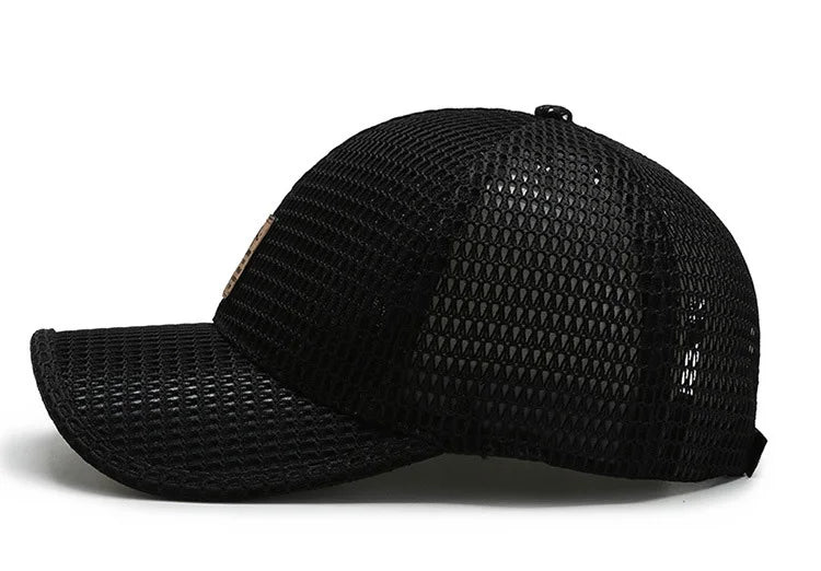 Men'S New Fashion Baseball Cap Summer Breathable Full Net Shade Fishing Cap Outdoor Leisure Sports Cap