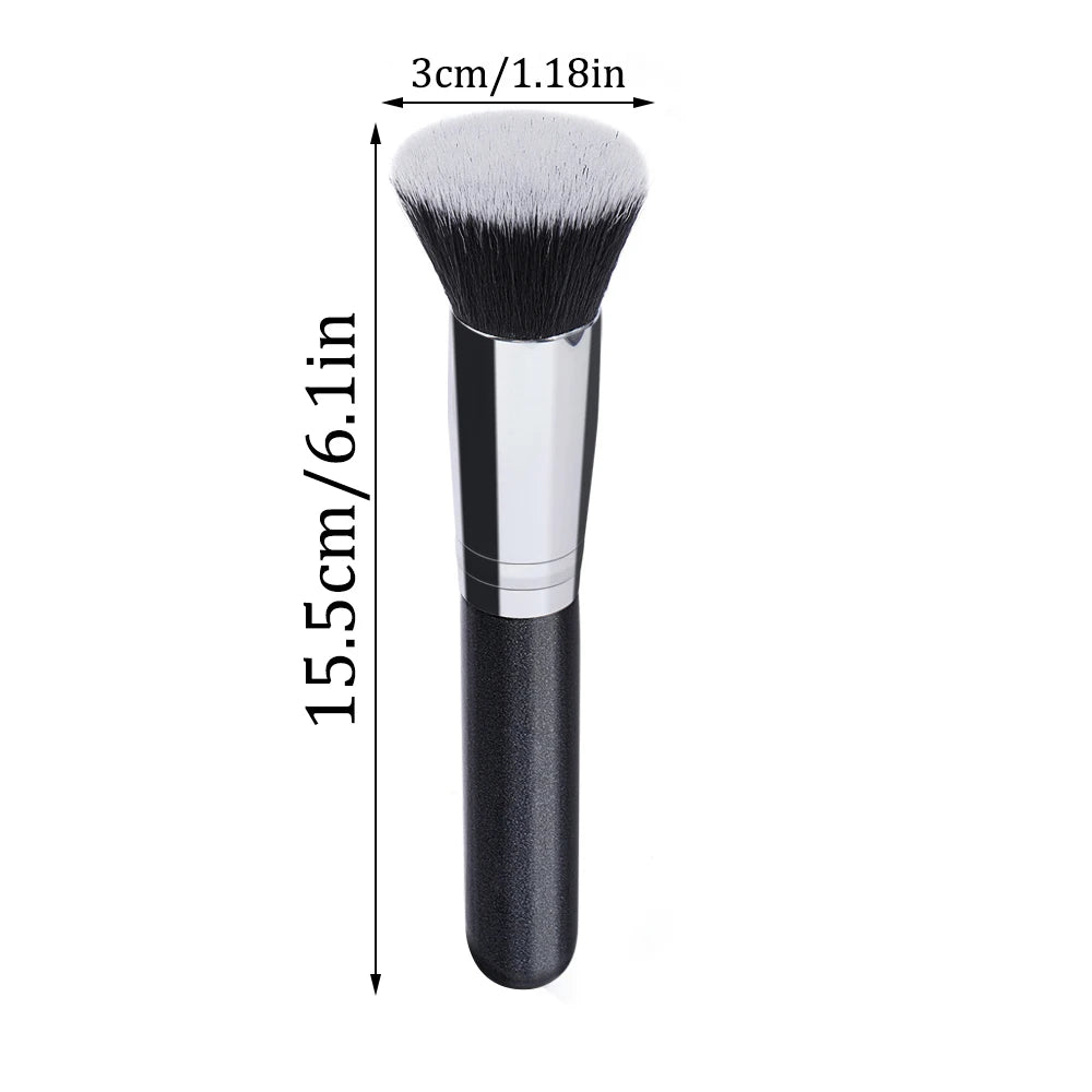 Single Large Flat Head Foundation Make-Up Brush, Portable Makeup Tool, Beauty Brush
