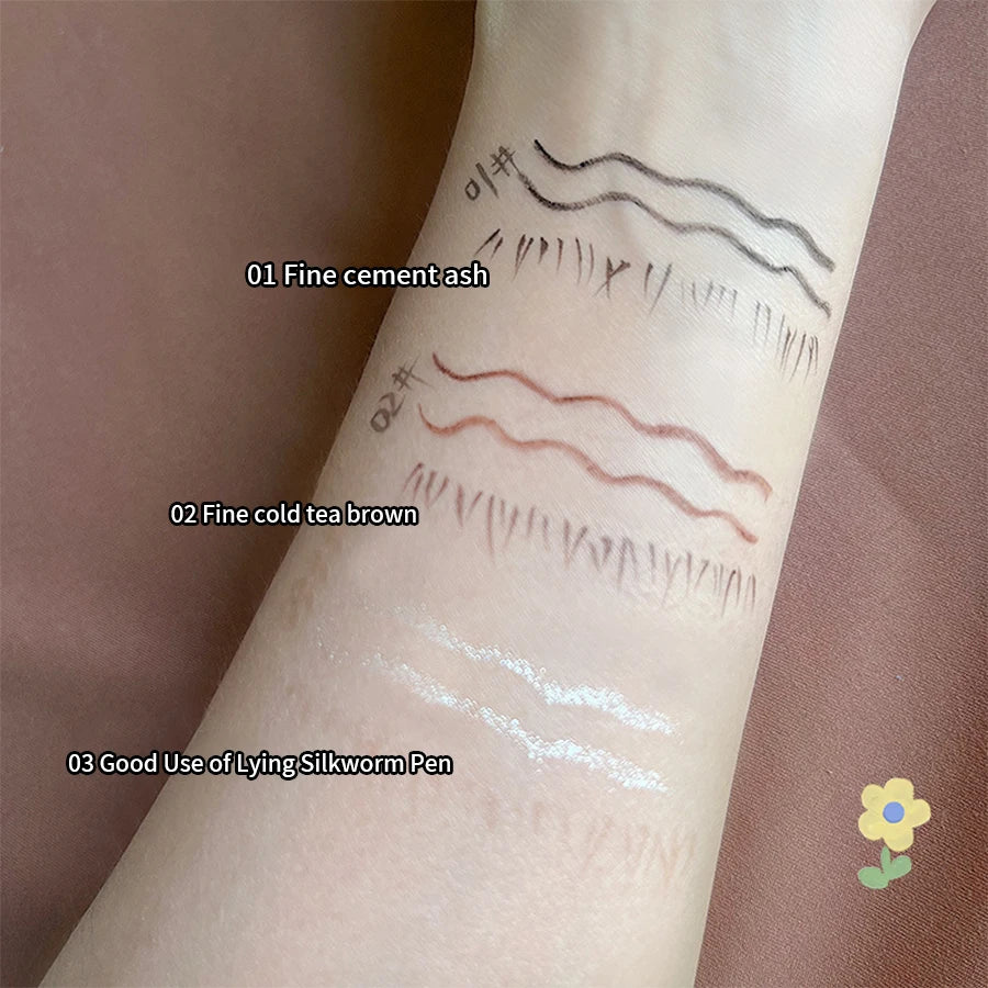 Double-headed Eyeliner Pen Evenly Pigmented Long Lasting Waterproof Smudge-proof Eye Make Up