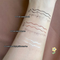 Double-headed Eyeliner Pen Evenly Pigmented Long Lasting Waterproof Smudge-proof Eye Make Up