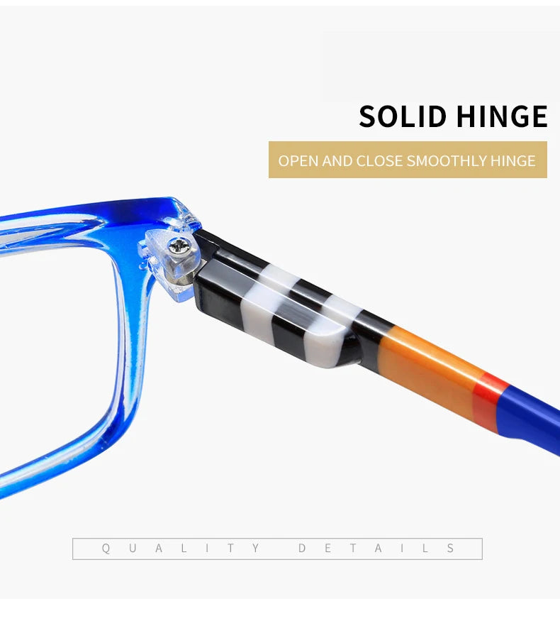 Men Ultra Light Reading Eyewear Fashion Printed Anti Blue Reading Glasses Women Spring Leg Presbyopic Glasses 1.0 To 4.0