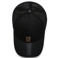Men'S New Fashion Baseball Cap Summer Breathable Full Net Shade Fishing Cap Outdoor Leisure Sports Cap