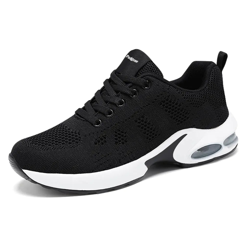 Padgene Womens Sneakers Air Cushion Running Shoes Lightweight Tennis Walking Shoes Mesh Breathable Gym Work Fashion Sneakers Athletic Comfortable Casual