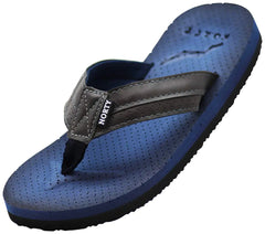 NORTY 7 Big Boys Slide Sandals and Thongs for Beach and Boats - Kids Flip Flops - Blue