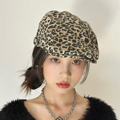 Classic Leopard Print Advance Hats Street Hot Girls