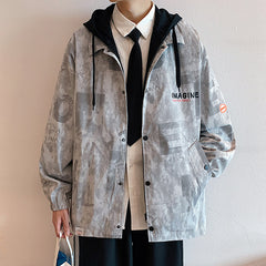 Hong Kong Fashion Autumn Men's Wear Hats Coat