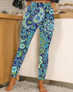 Hawaiian Style 3D Digital Print Leggings for All