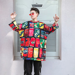 Personalized graffiti tops and t-shirts for men's wear
