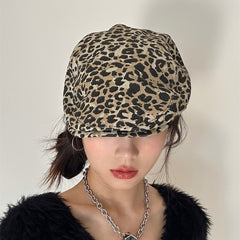 Classic Leopard Print Advance Hats Street Hot Girls
