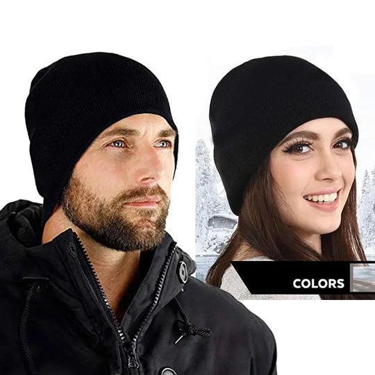 G Active Knitted Winter Beanie Fleece-Lined Unisex Warm Skull Cap