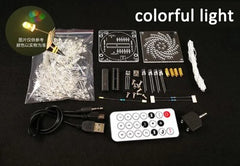 Small Version GuangZhou Tower Diy Kit Music Spectrum Lamp Diy Light Cube Kit Electronic DIY Production Parts