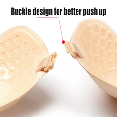 Women Invisible Push Up Bra Backless Strapless Bra Seamless Front Closure Bralette Underwear Women Self-Adhesive Silicone Sticky