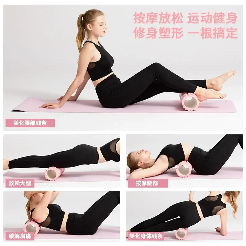 G Active 30cm High-Density Foam Roller Textured Massage Roller for Pilates, Yoga &amp; Fitness
