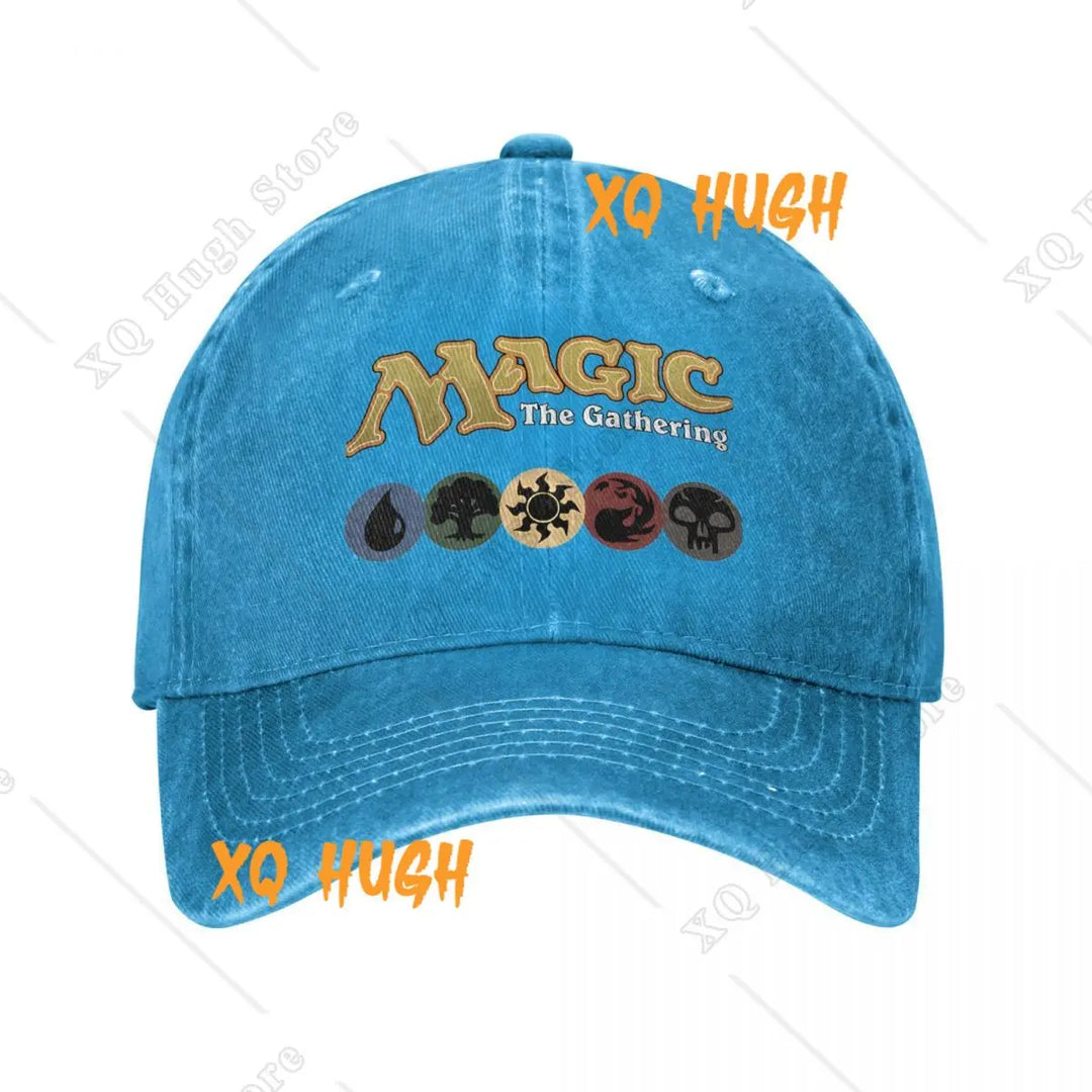 G Style Fantasy Gaming Distressed Denim Baseball Cap Adjustable Unisex Vintage Washed Hat