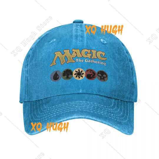 G Style Fantasy Gaming Distressed Denim Baseball Cap Adjustable Unisex Vintage Washed Hat