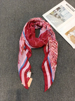 G Style European Print Scarf Soft Versatile Shawl & Lightweight Fashion Wrap