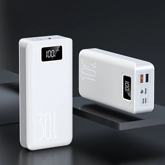 G Creator 30,000mAh Fast Charging Power Bank Portable Charger with Digital LED Display for Phones &amp; Tablets