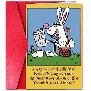 1pc, hilarious Easter bunny card, funny Easter card, happy Easter,...