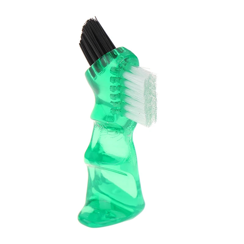 G Care Denture Cleaning Brush Ergonomic Multi-Bristle Oral Care Brush for Dentures &amp; Retainers