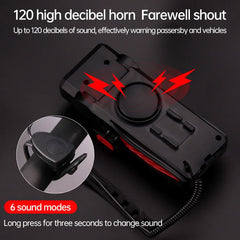 4-in-1 Bike Bicycle Light Mobile Phone Holder Headlight Horn Convenient Portable Bicycle Usb Charging Light Bicycle Accessories