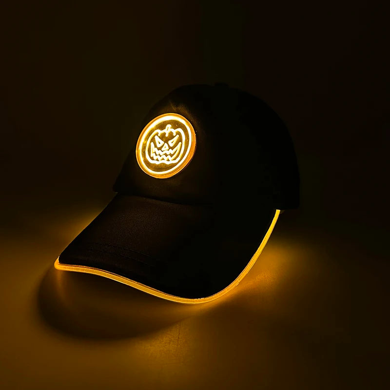 G Costume LED Light-Up Baseball Cap Flashing Adjustable Party, Festival &amp; Cosplay Hat