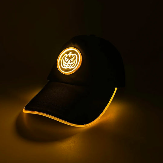 G Costume LED Light-Up Baseball Cap Flashing Adjustable Party, Festival &amp; Cosplay Hat