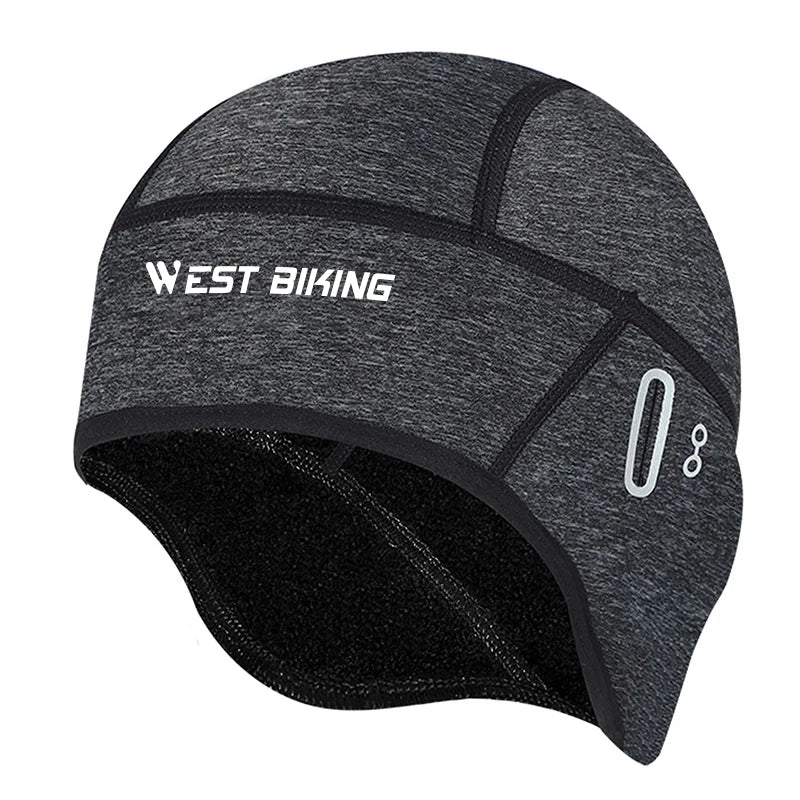 G Active Winter Thermal Cycling Skull Cap Windproof Fleece Helmet Liner for Men