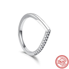 New Hot 925 Silver Crown Sparkling Rings Sun Moon Celestial Wishbone Women's Set Ring Wedding Diy Charm Luxury DIY Jewelry Gift