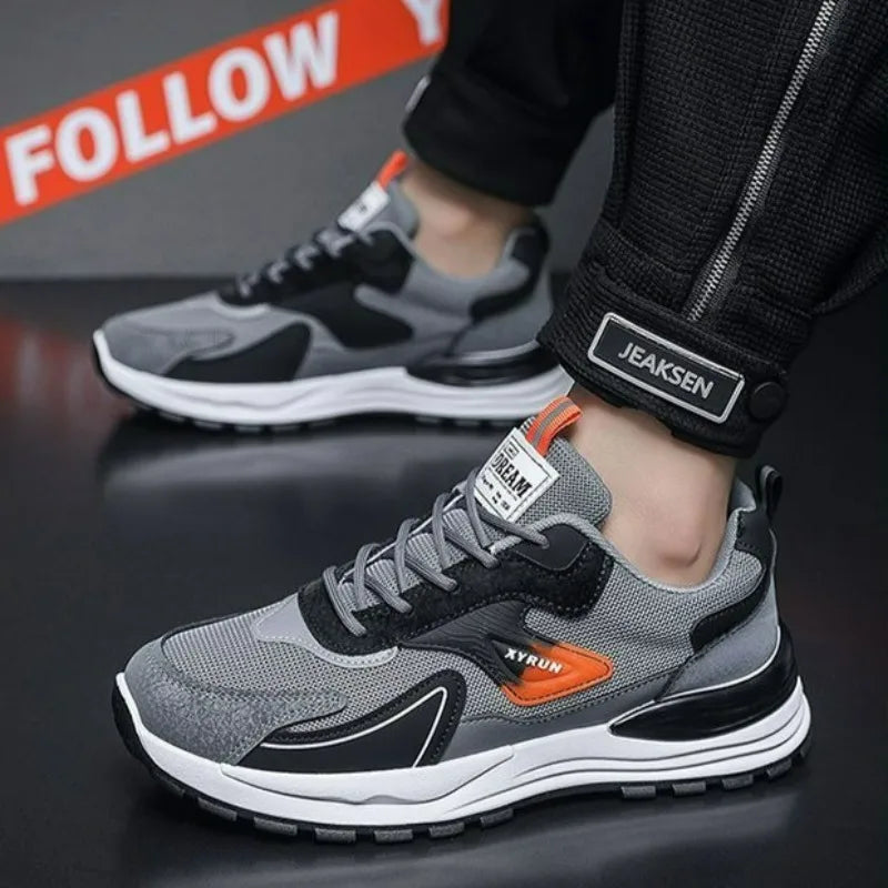 G Active Men's Breathable Running Sneakers Lightweight Lace-Up Sports Shoes