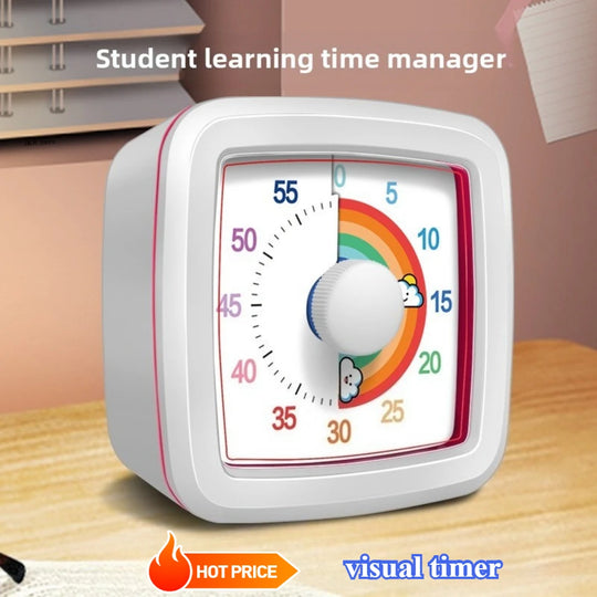 G Workspace 60-Minute Visual Countdown Timer Silent Timer for Kids, Classroom, Kitchen &amp; Home