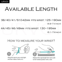URVOI Strap for Apple Watch Ultra sporty En Mer band Bleu Nuit ocean waves pattern Polyamide custom buckle wristband for iWatch