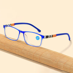 New fashion printing anti-blue presbyopic glasses spring leg presbyopic glasses HD presbyopic glasses for the elderly