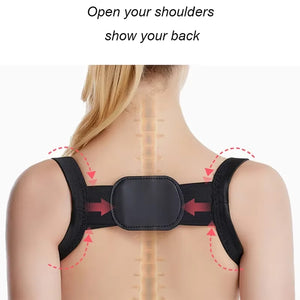 G Active Adjustable Posture Support Brace Upper Back & Shoulder Alignment Belt for Men & Women