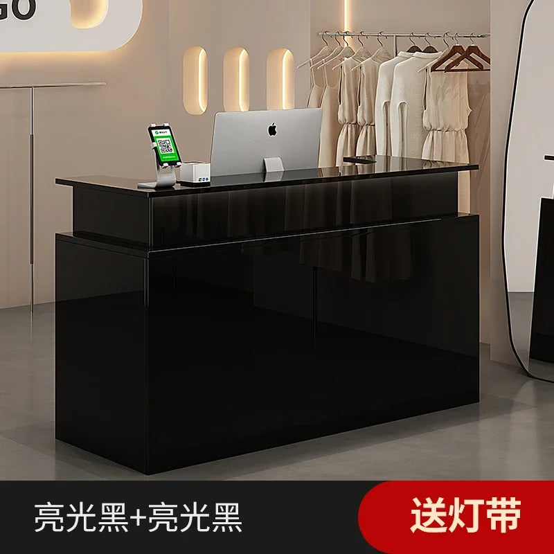 G Workspace Luxury Reception Desk Modern Front Counter for Salon, Spa, Office &amp; Commercial Reception Areas