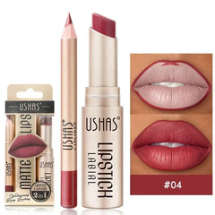 2 In 1 Lipstick Set Lip Liner Free Shipping Make-up for women Waterproof Long lasting Cosmetics Korean makeup Matte lipstick
