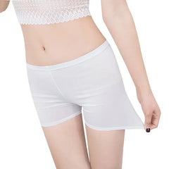 New spring and summer girls ice three-point safety pants anti light pants lace lace black bottomed shorts