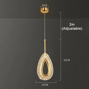 G Living Nordic LED Ring Pendant Light Modern Hanging Ceiling Lamp for Bedroom, Living Room & Bedside
