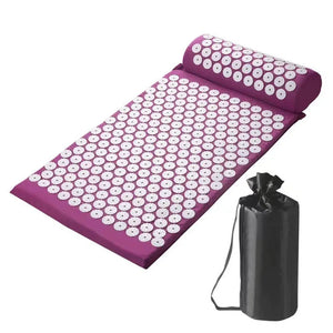 G Active Acupressure Massage Mat & Pillow Set Spike Yoga Mat for Relaxation & Wellness