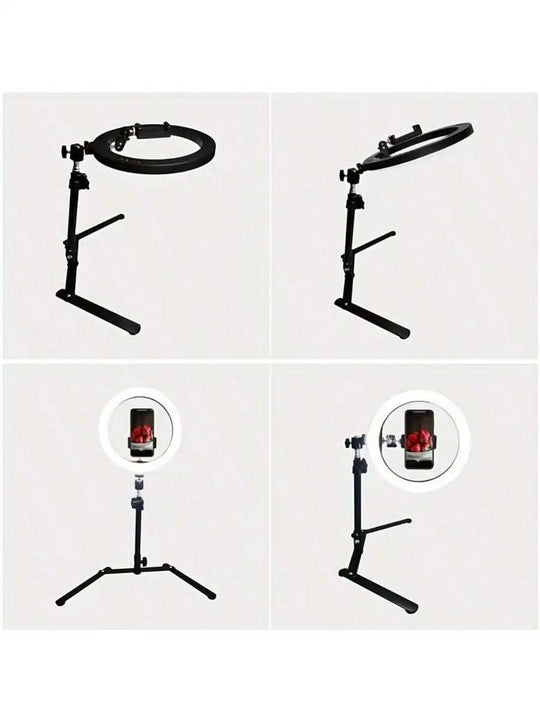 G Creator 10-Inch Dimmable LED Ring Light with Overhead Mount Stand for Content Creation &amp; Product Photography