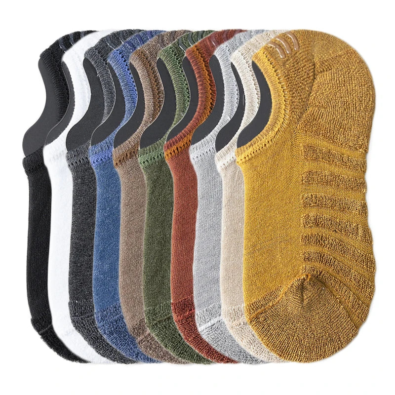 5 Pairs Men Short Socks Cotton High Quality Crew Ankle Casual Soft Low-Cut Non-Slip Breathable Summer Autumn 2022 Sock for Male