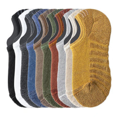 5 Pairs Men Short Socks Cotton High Quality Crew Ankle Casual Soft Low-Cut Non-Slip Breathable Summer Autumn 2022 Sock for Male