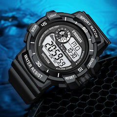 COOBOS Digital Watch Men Waterproof Electronic Fashion LED Watches Luminous Alarm Sports Man Militray Clock Gift Reloj Hombre