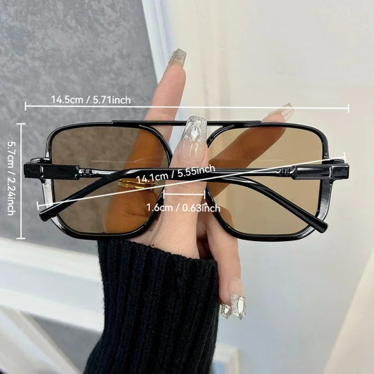 G Style Oversized Rectangle Sunglasses Unisex UV400 Fashion Eyewear